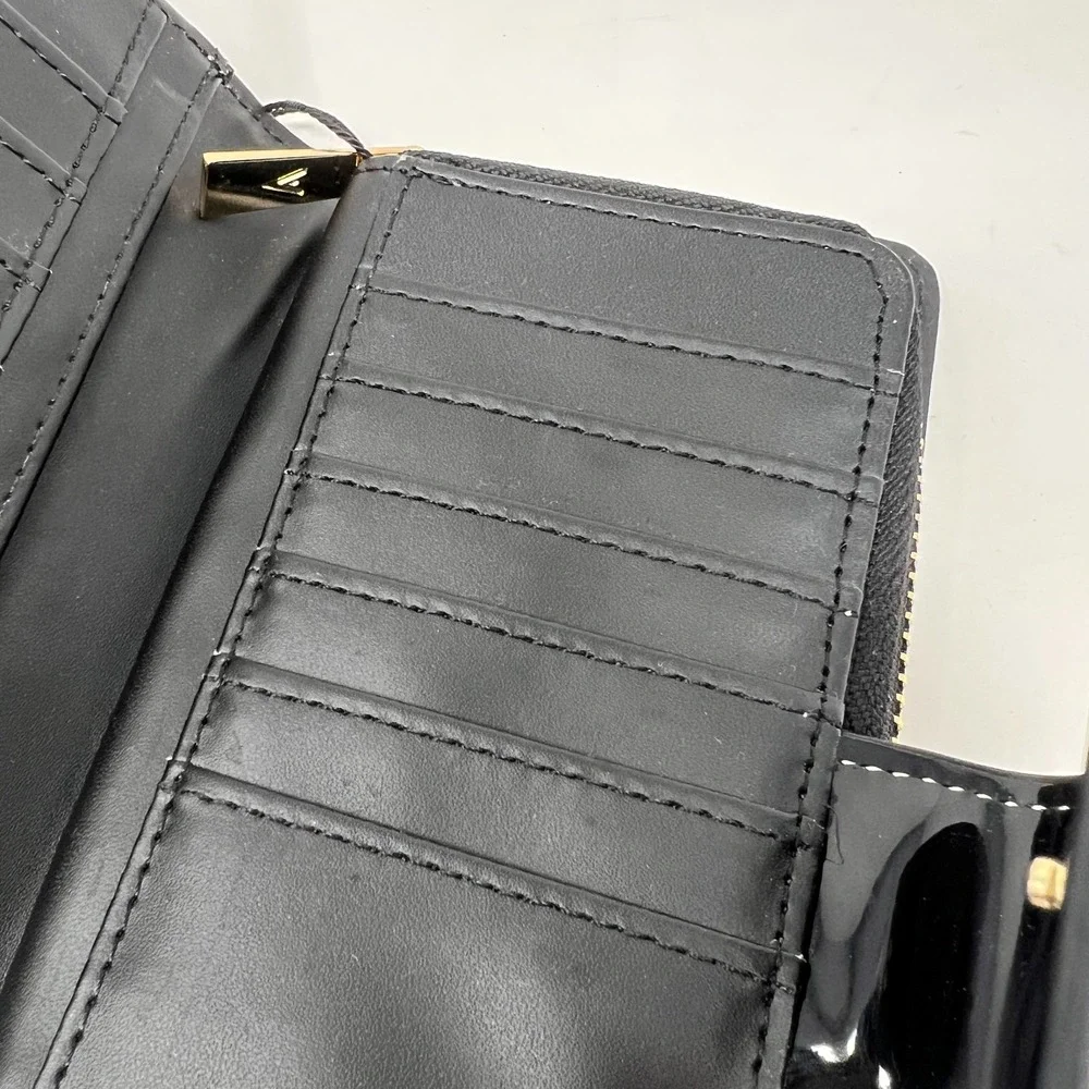 Vanessa Williams Black‎ Patent Leather Wallet NEW With Tag